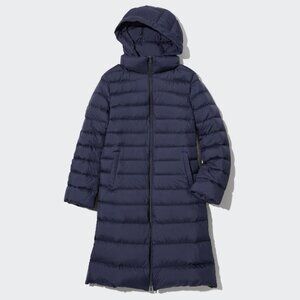 Uniqlo Ultralight Down Coat Navy Medium (m) Zipper Pockets!